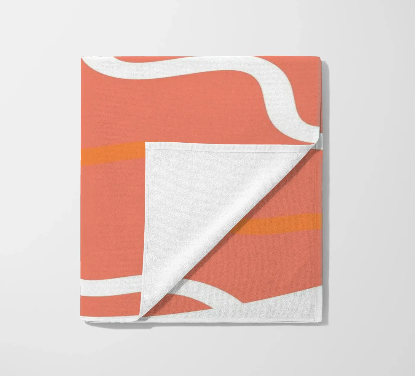 circle wave pattern strandhanddoek van pastel color shape