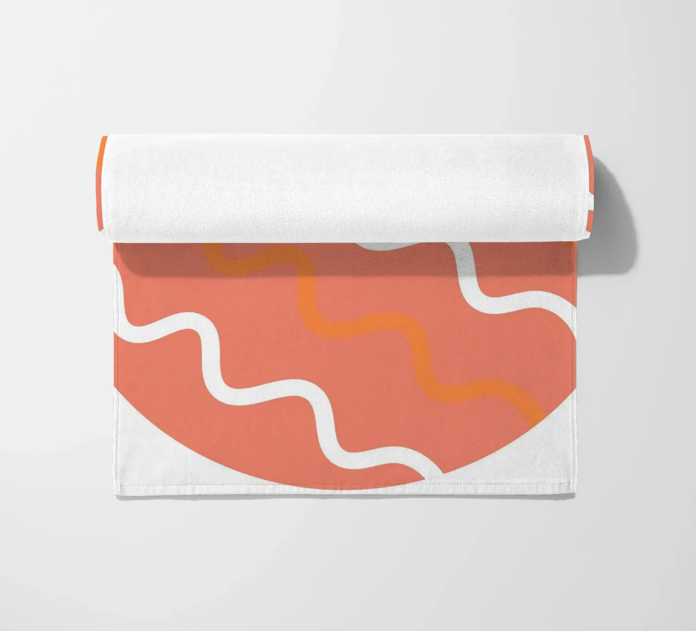 cirkel golfpatroon strandhanddoek van pastel color shape