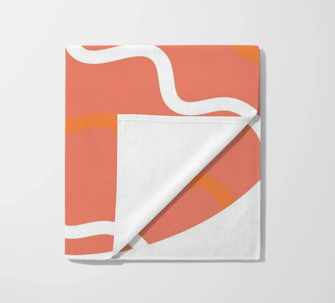 cirkel golfpatroon strandhanddoek van pastel color shape