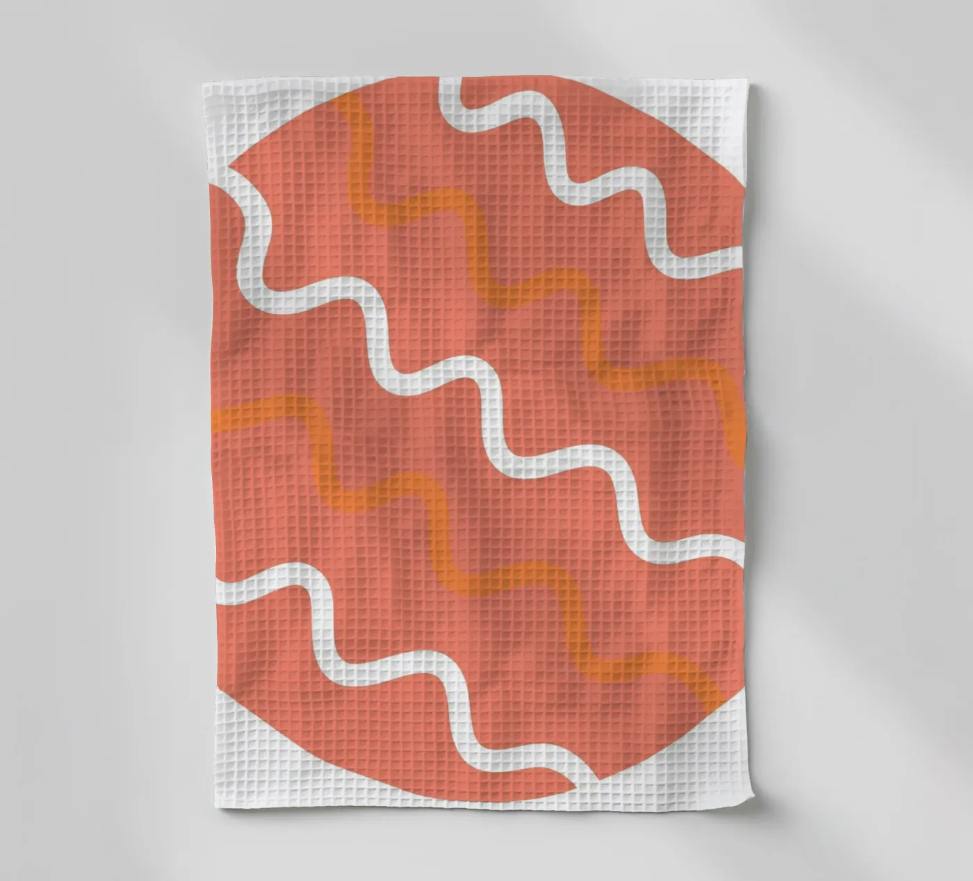 circle wave pattern Geschirrtuch von pastel color shape