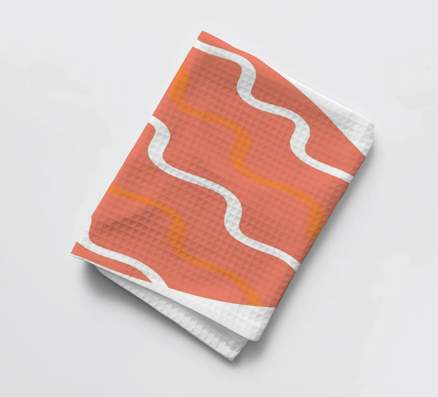 circle wave pattern Geschirrtuch von pastel color shape