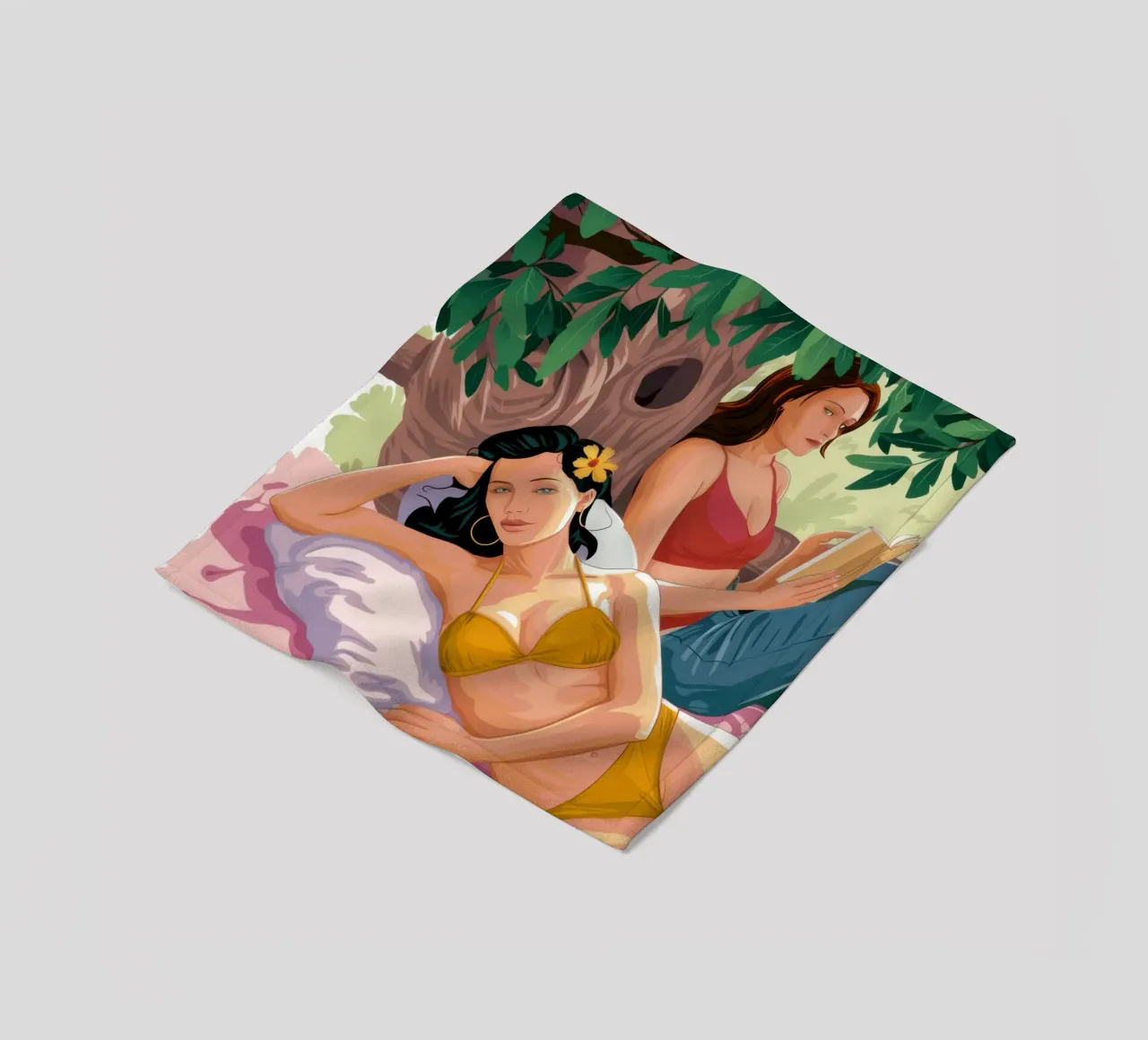 Bedroom Reading Repose fleece blanket by Sentinel Glow