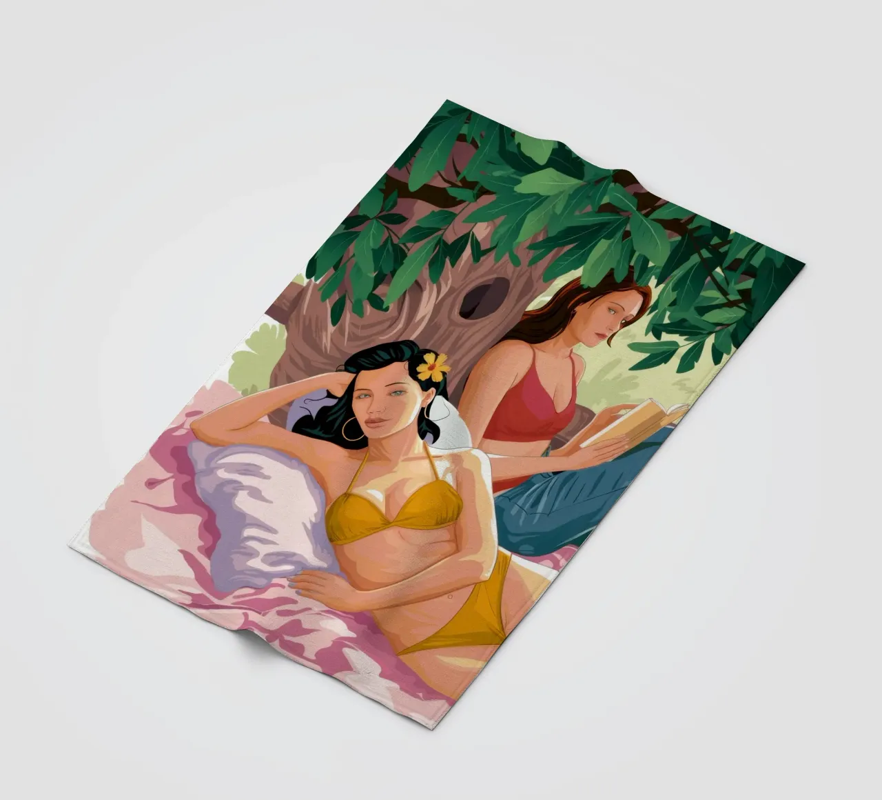 Bedroom Reading Repose fleece blanket by Sentinel Glow