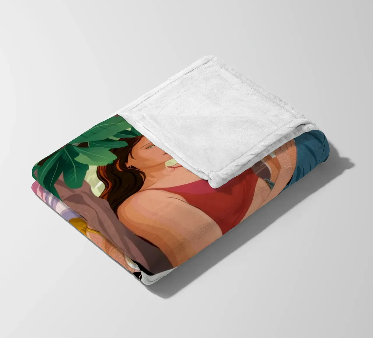 Bedroom Reading Repose fleece blanket by Sentinel Glow