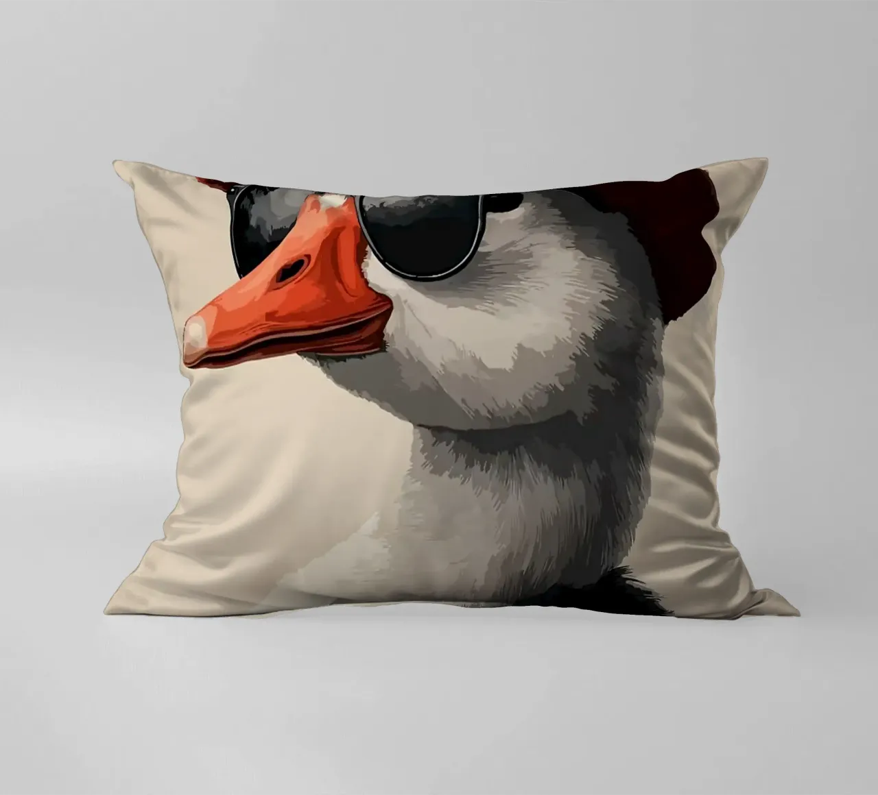 Cool Goose in Fedora cuscino da Brandi N Huskey