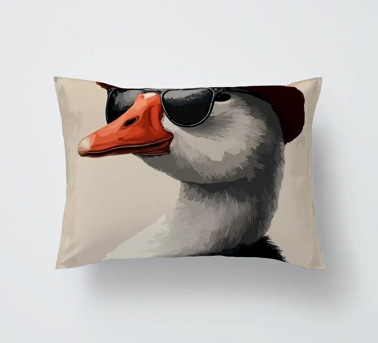 Cool Goose in Fedora cuscino da Brandi N Huskey