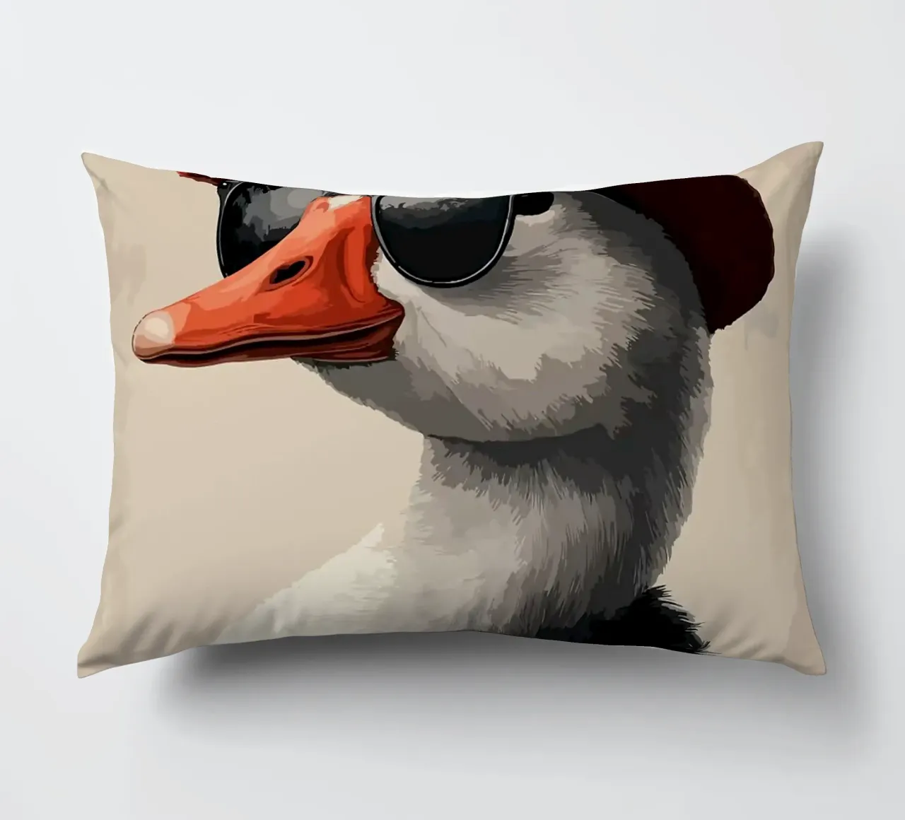 Cool Goose in Fedora cuscino da Brandi N Huskey