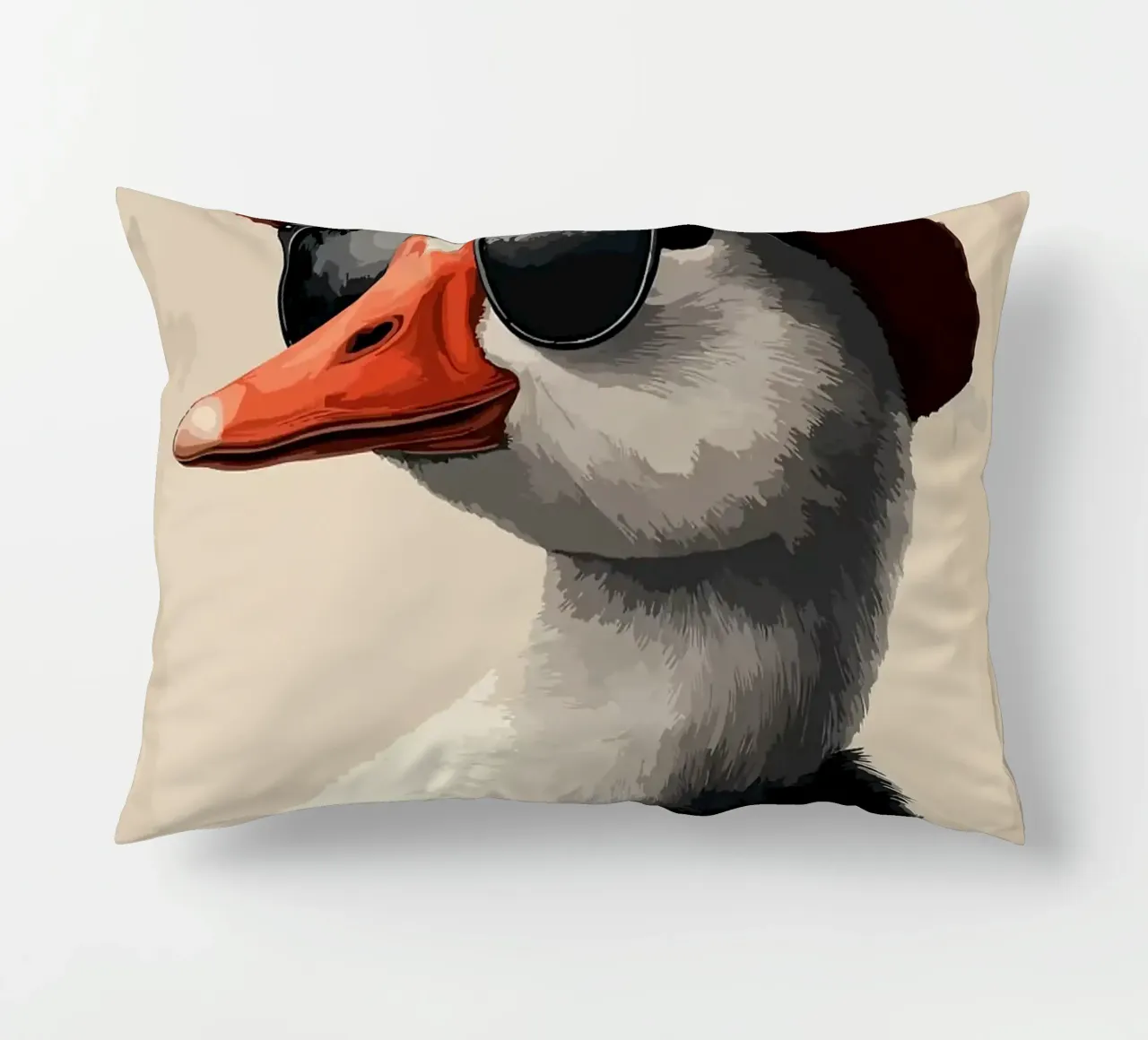 Cool Goose in Fedora cuscino da Brandi N Huskey