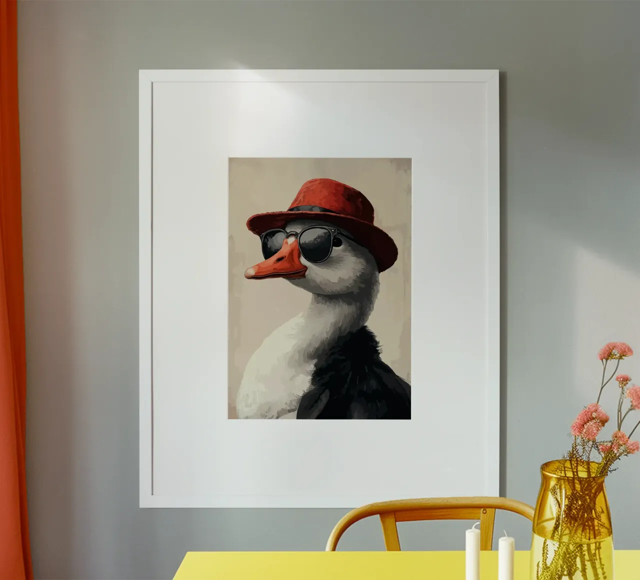 Cool Goose in Fedora poster da Brandi N Huskey