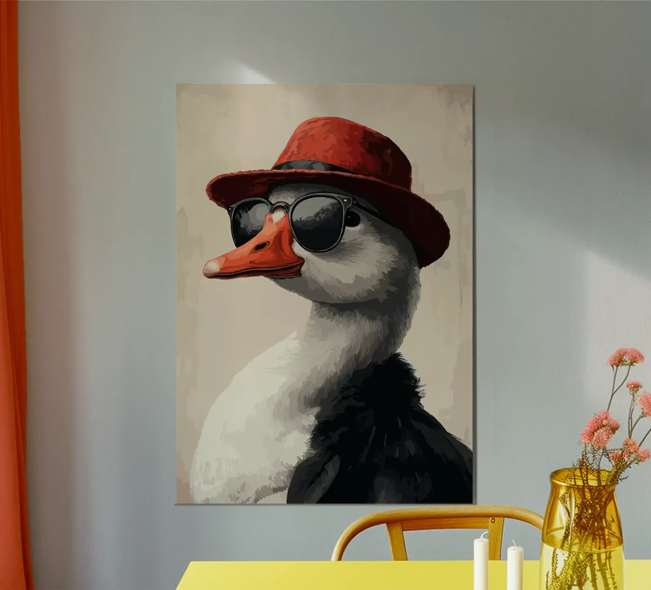 Cool Goose in Fedora poster da Brandi N Huskey
