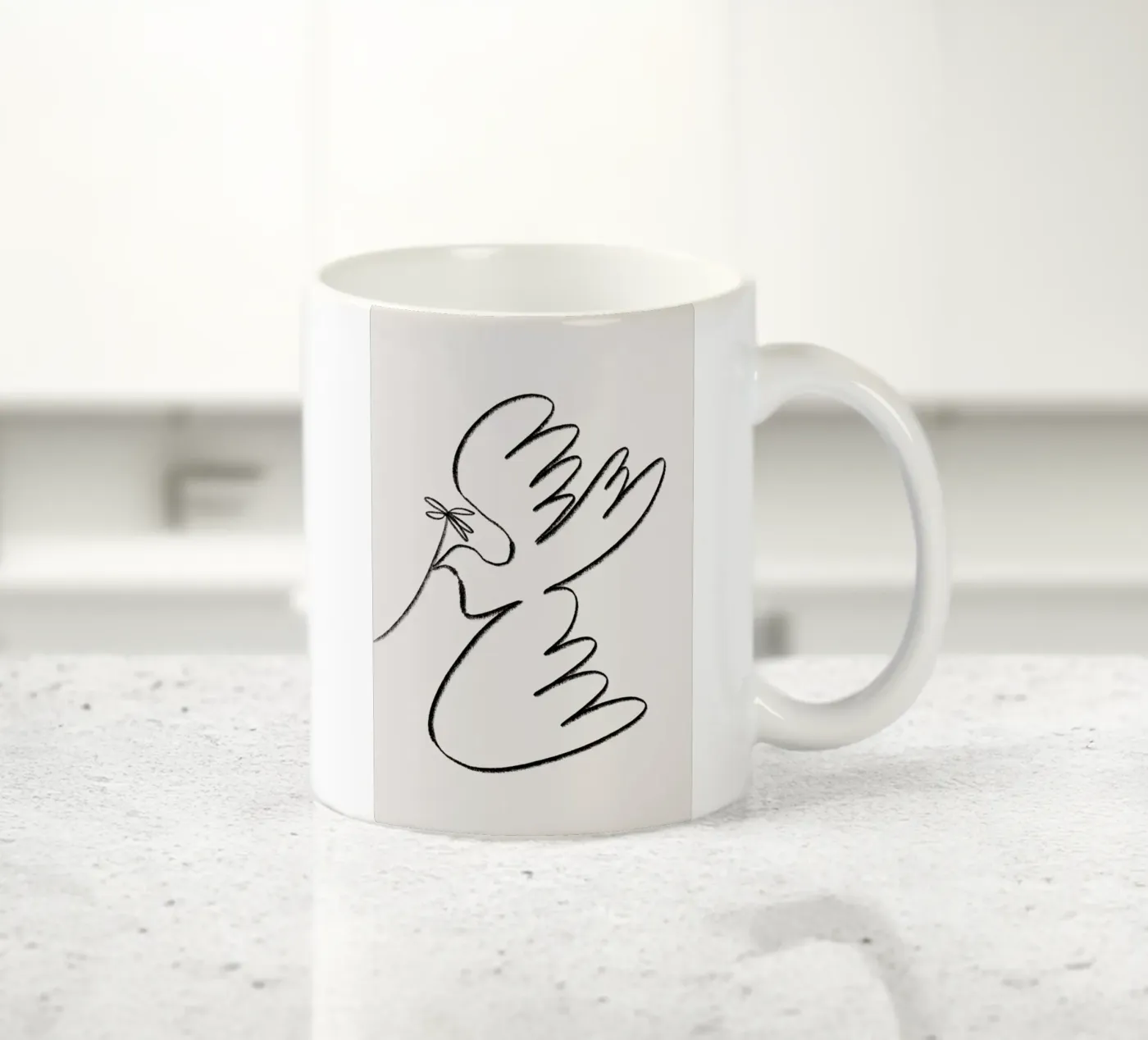 Dove ceramic mug by Pure