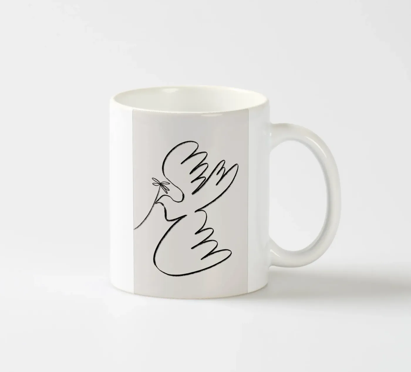 Dove ceramic mug by Pure