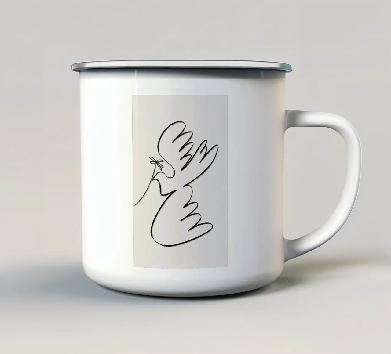 Dove tazza in smalto da Pure