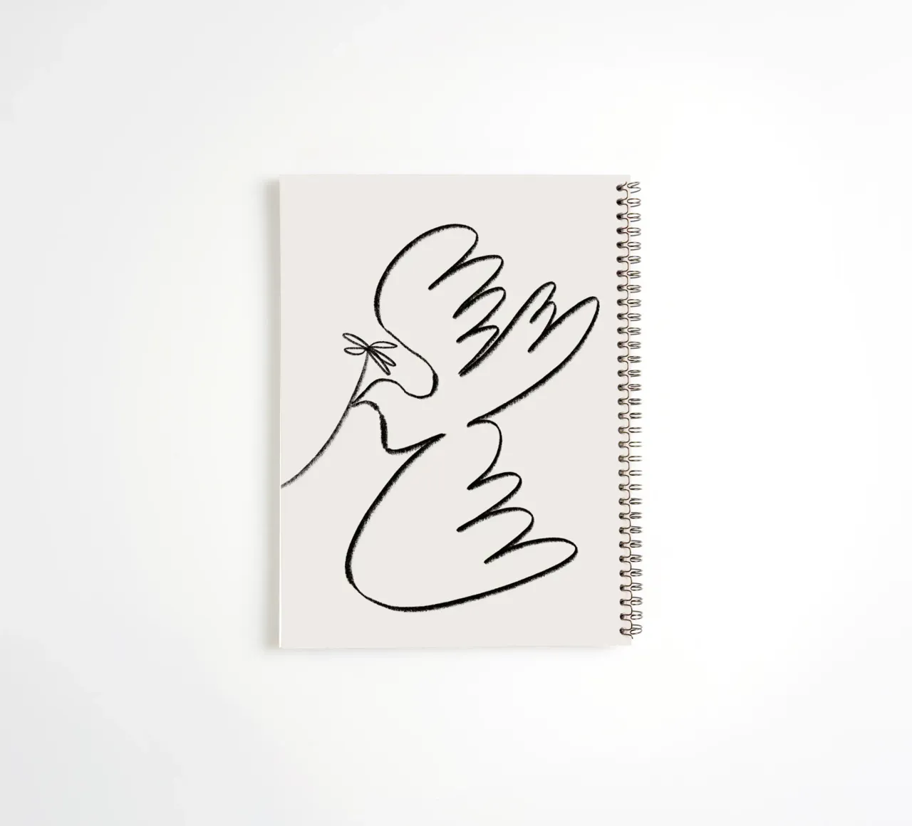 Dove notitieboek met spiraal van Pure