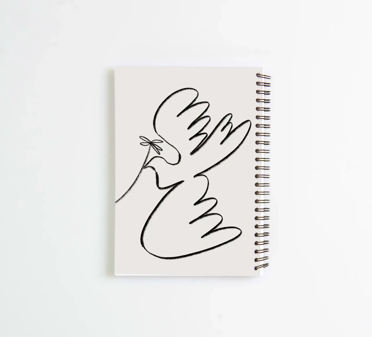 Dove notitieboek met spiraal van Pure