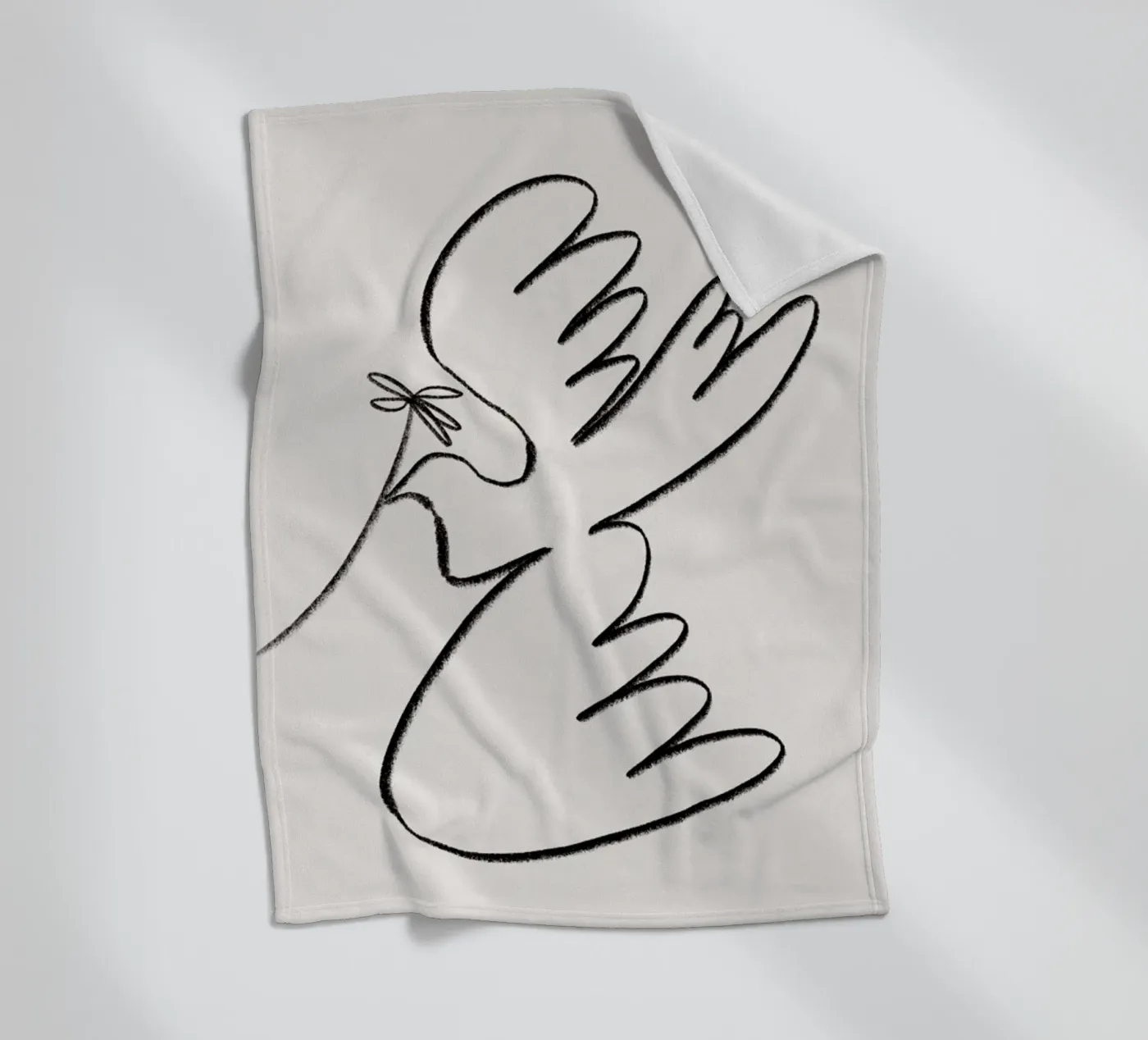 Dove Fleecedecke von Pure