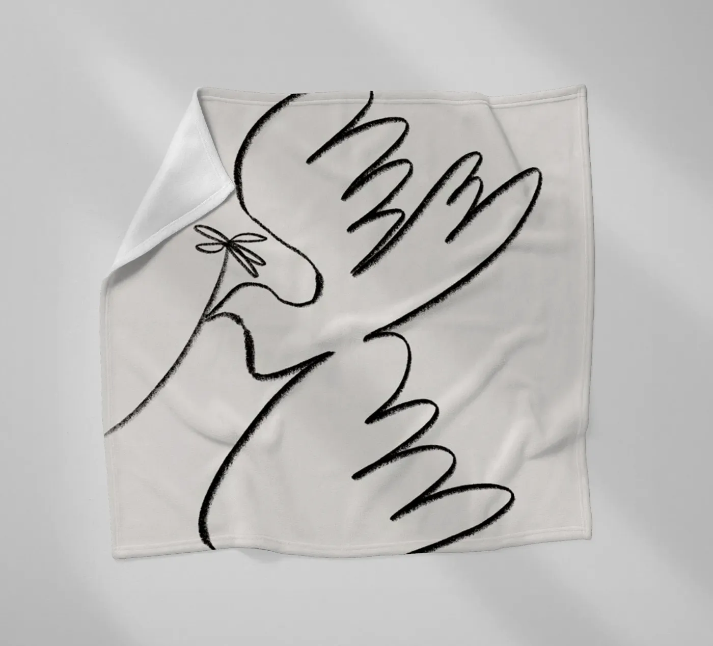 Dove Fleecedecke von Pure