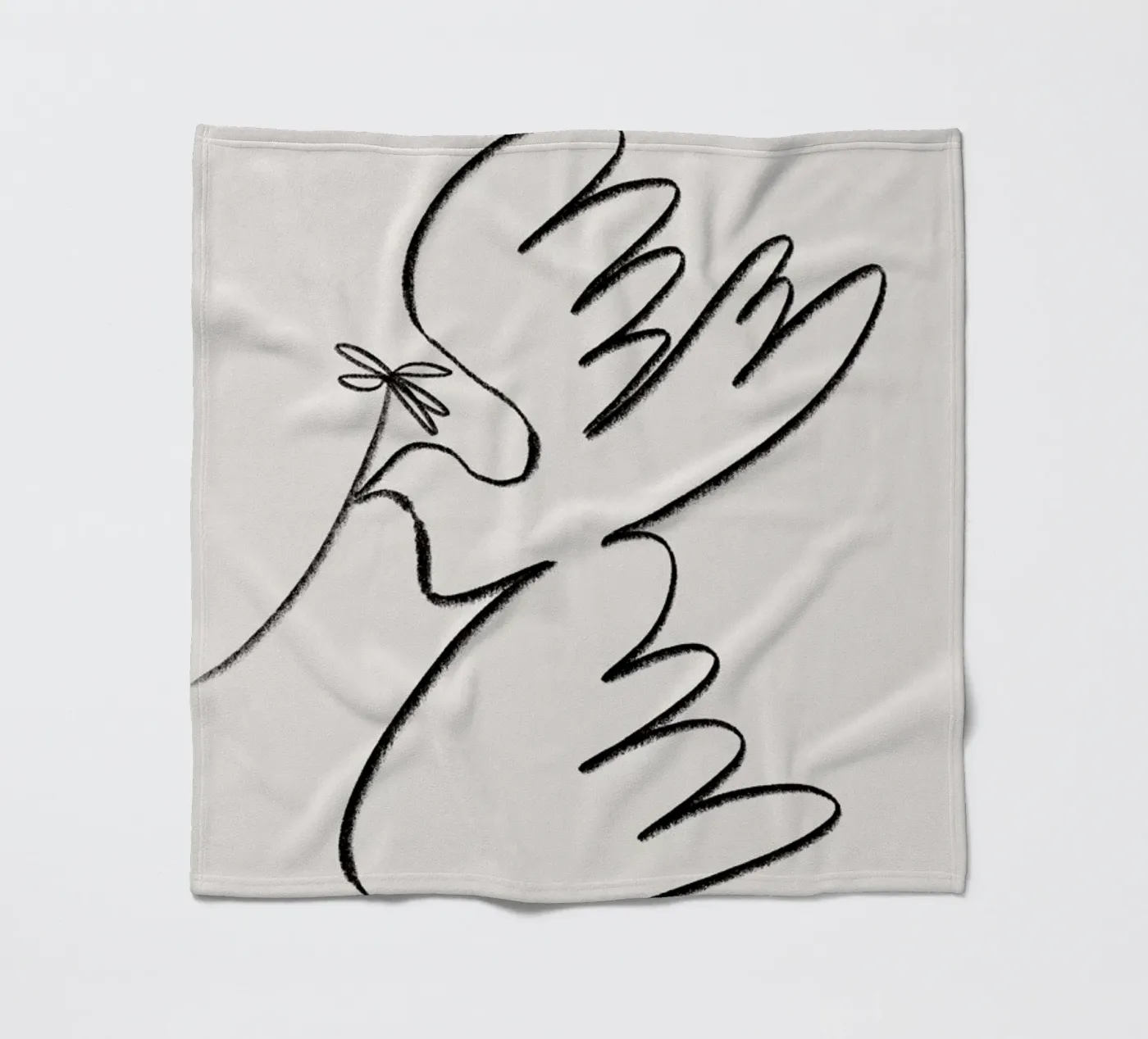 Dove Fleecedecke von Pure