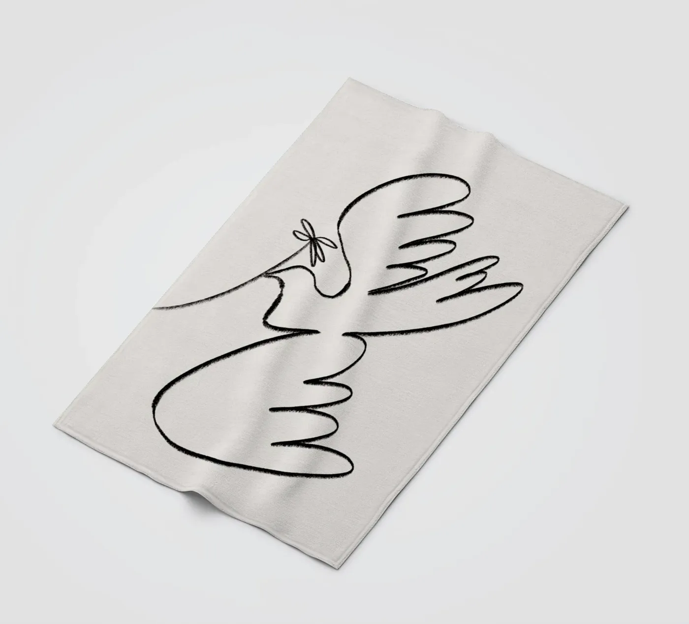 Dove Fleecedecke von Pure