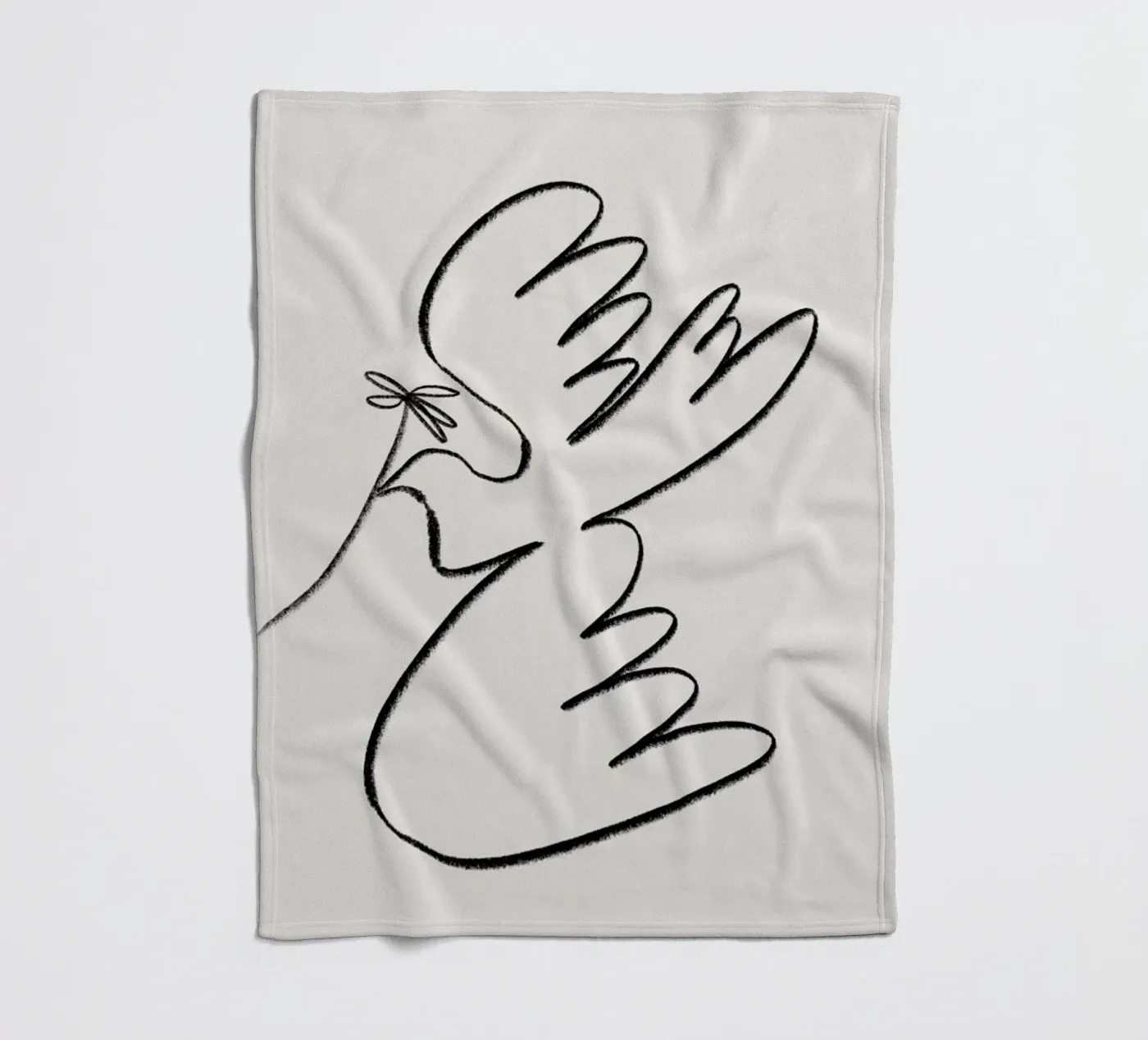 Dove Fleecedecke von Pure