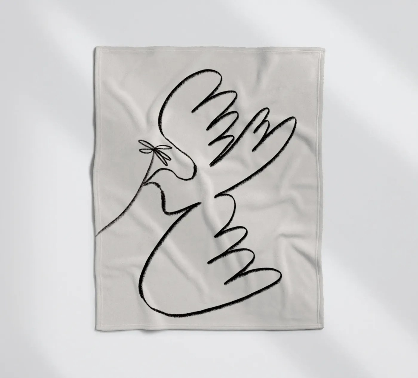 Dove Fleecedecke von Pure