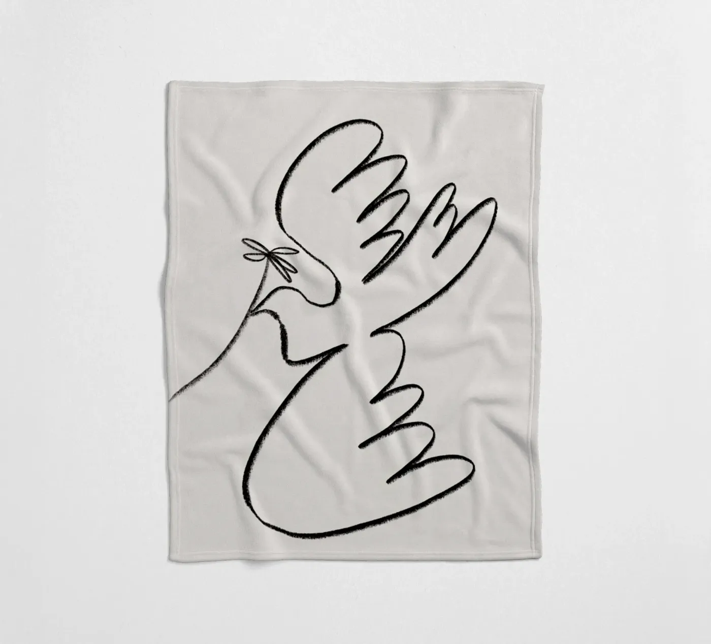 Dove Fleecedecke von Pure
