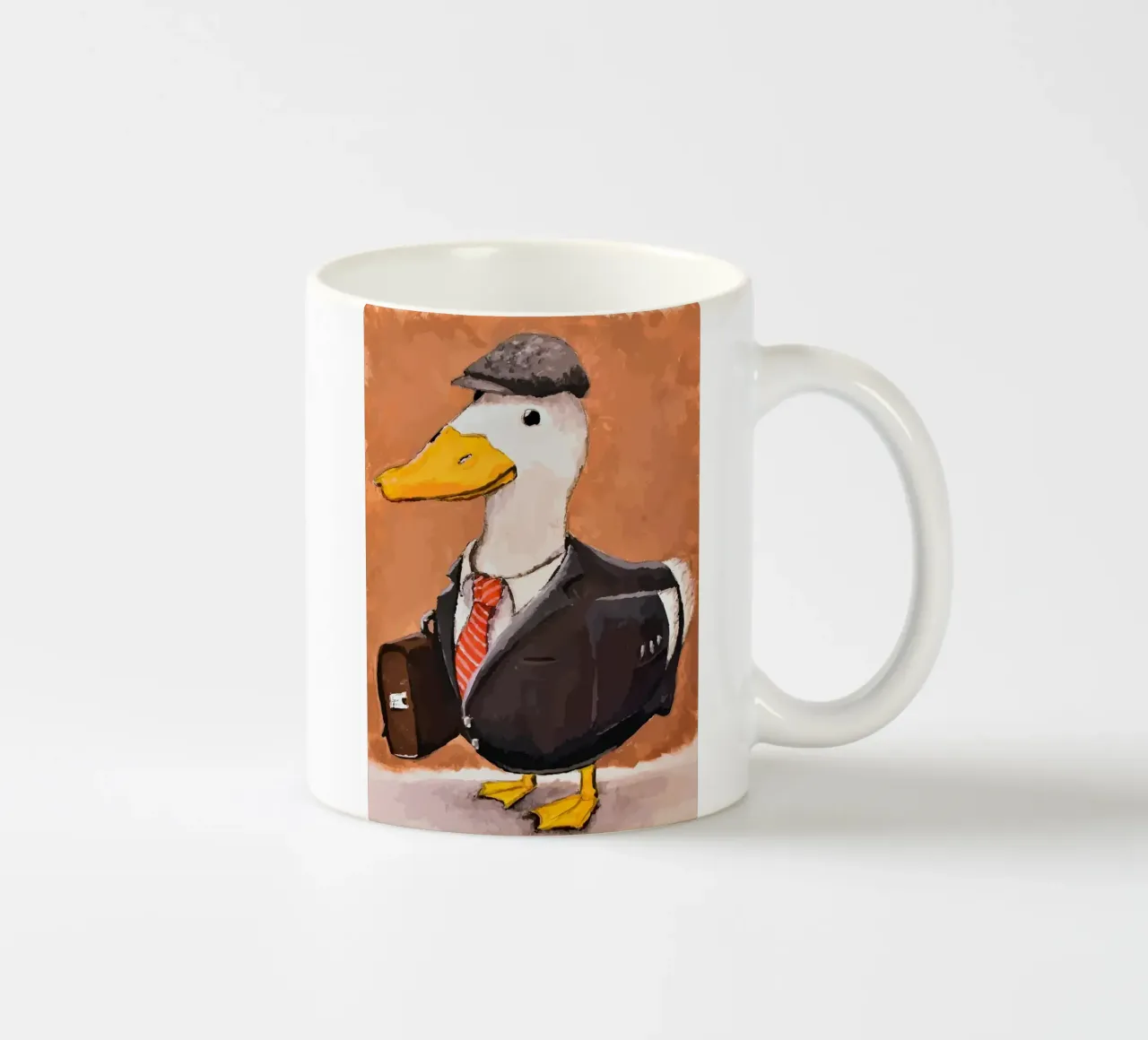 Anatra in abito tazza in ceramica da Brandi N Huskey
