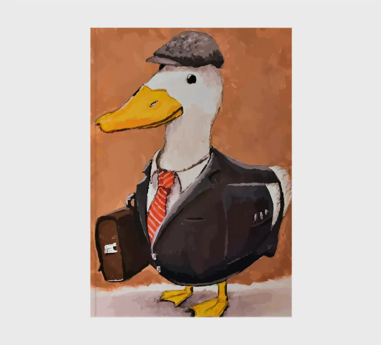 Duck in Suit notebook by Brandi N Huskey