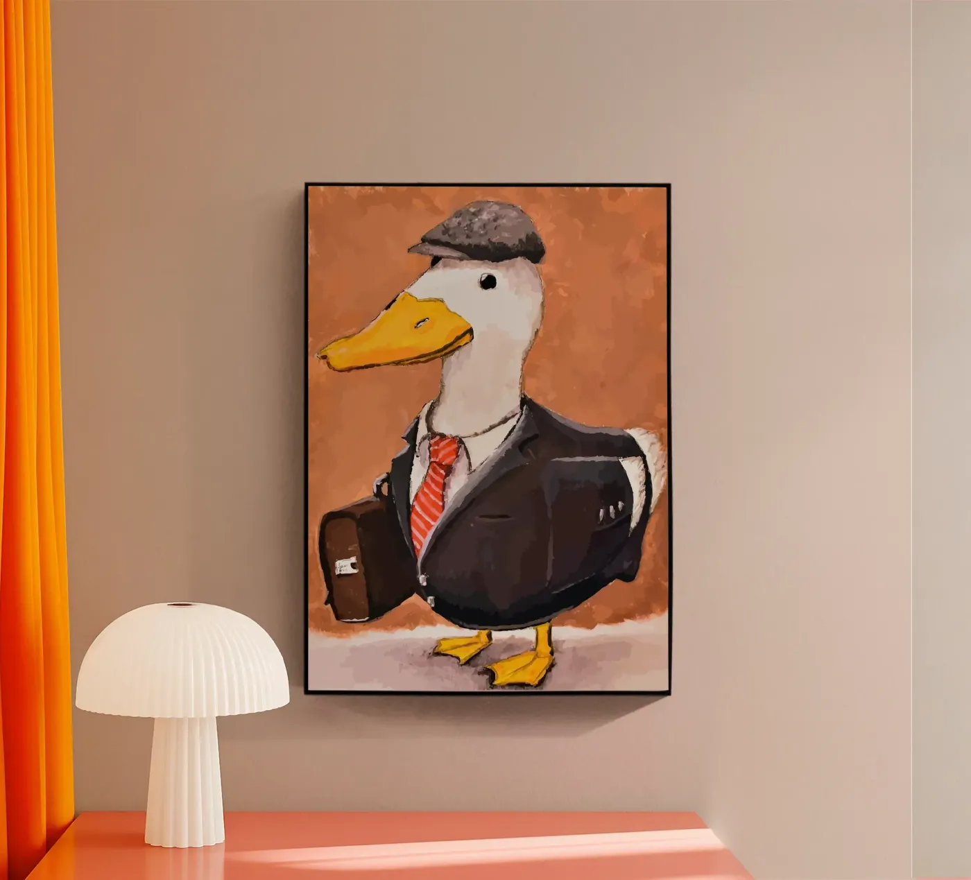 Anatra in abito plexiglass da Brandi N Huskey