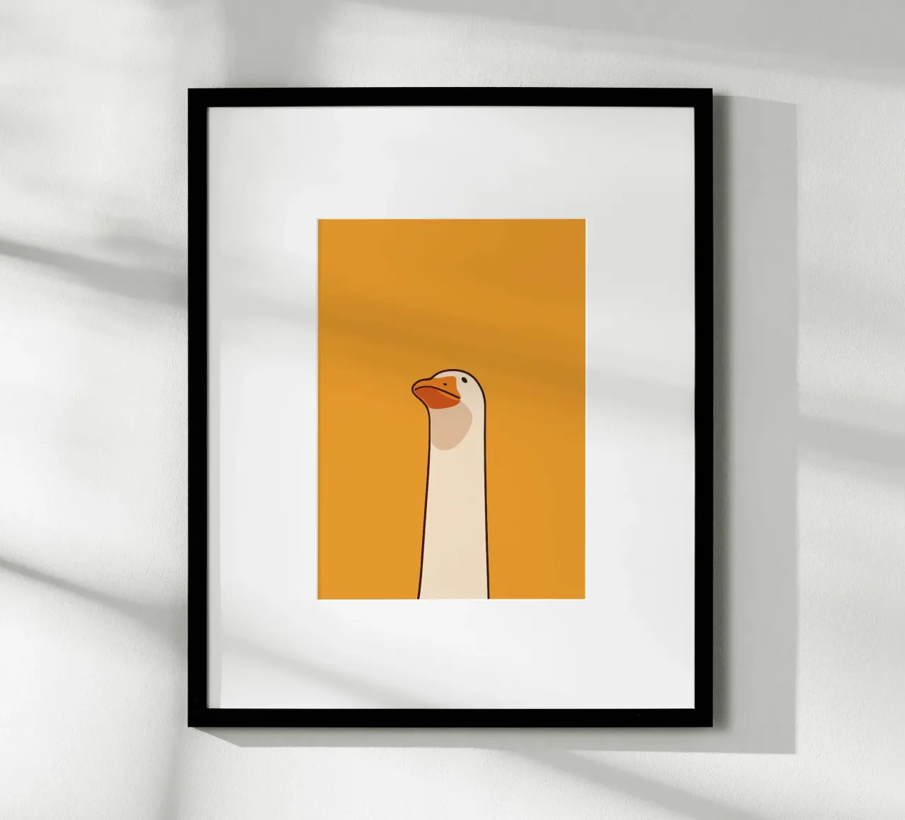 Illustrazione dell'oca poster da Brandi N Huskey