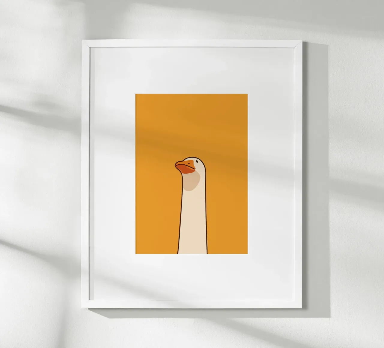 Illustrazione dell'oca poster da Brandi N Huskey