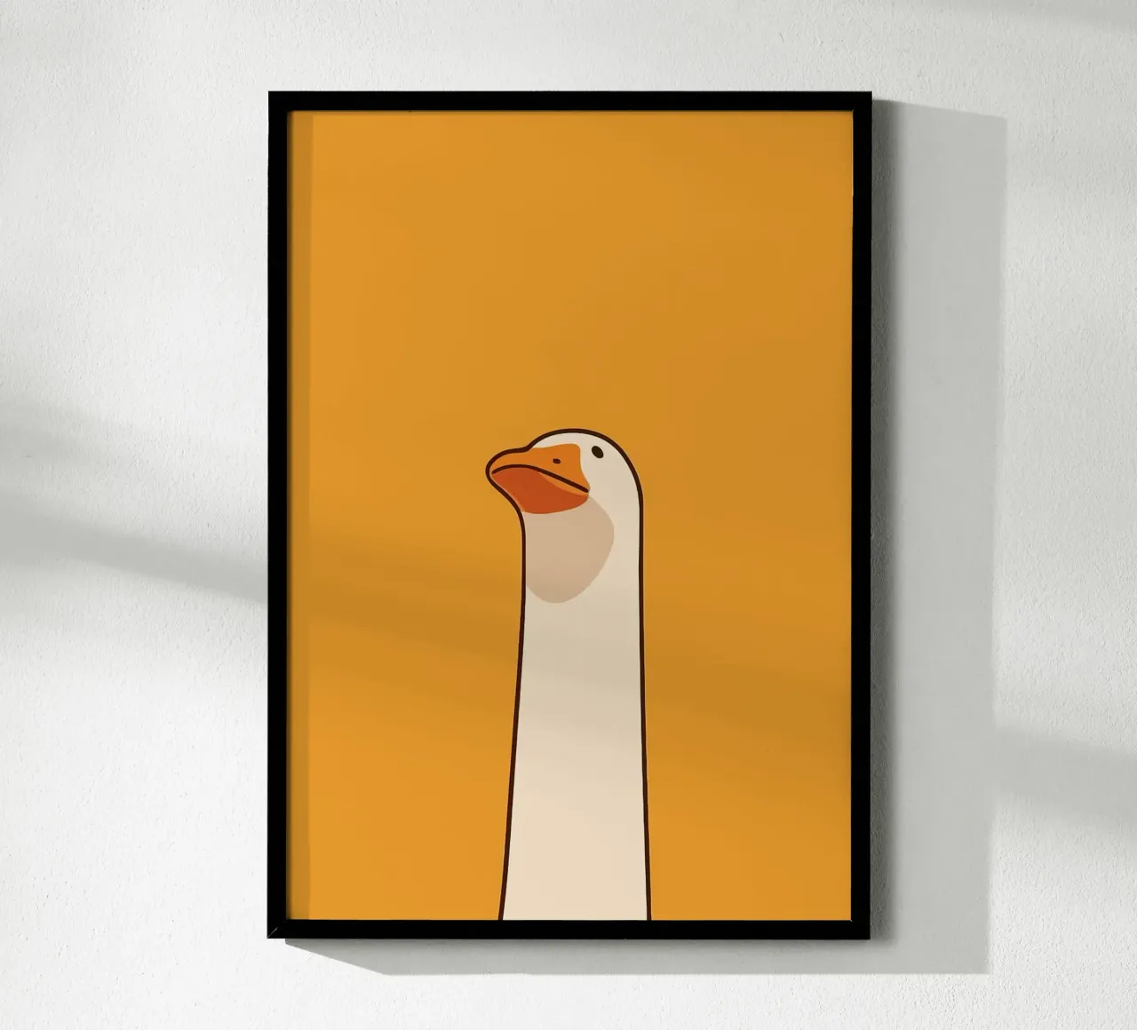 Illustrazione dell'oca poster da Brandi N Huskey