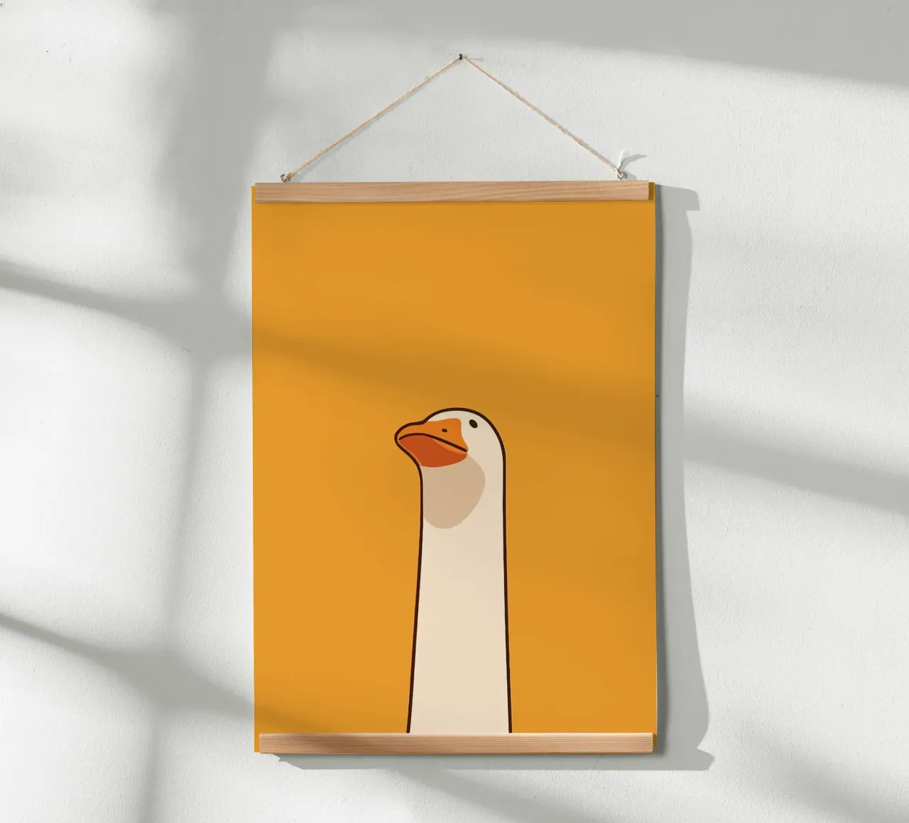 Illustrazione dell'oca poster da Brandi N Huskey