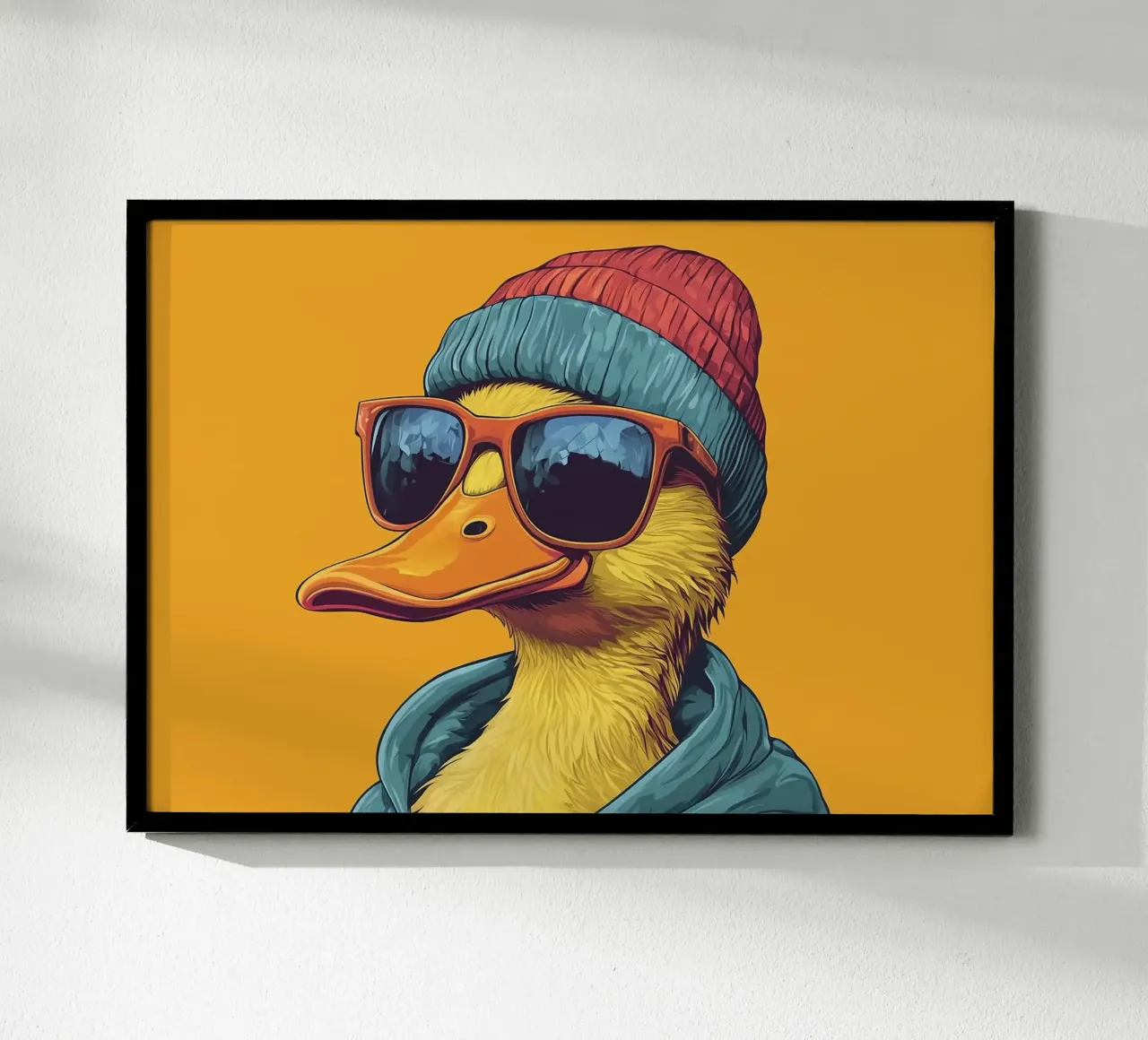 Anatra cool con occhiali da sole Pop Art poster da Brandi N Huskey