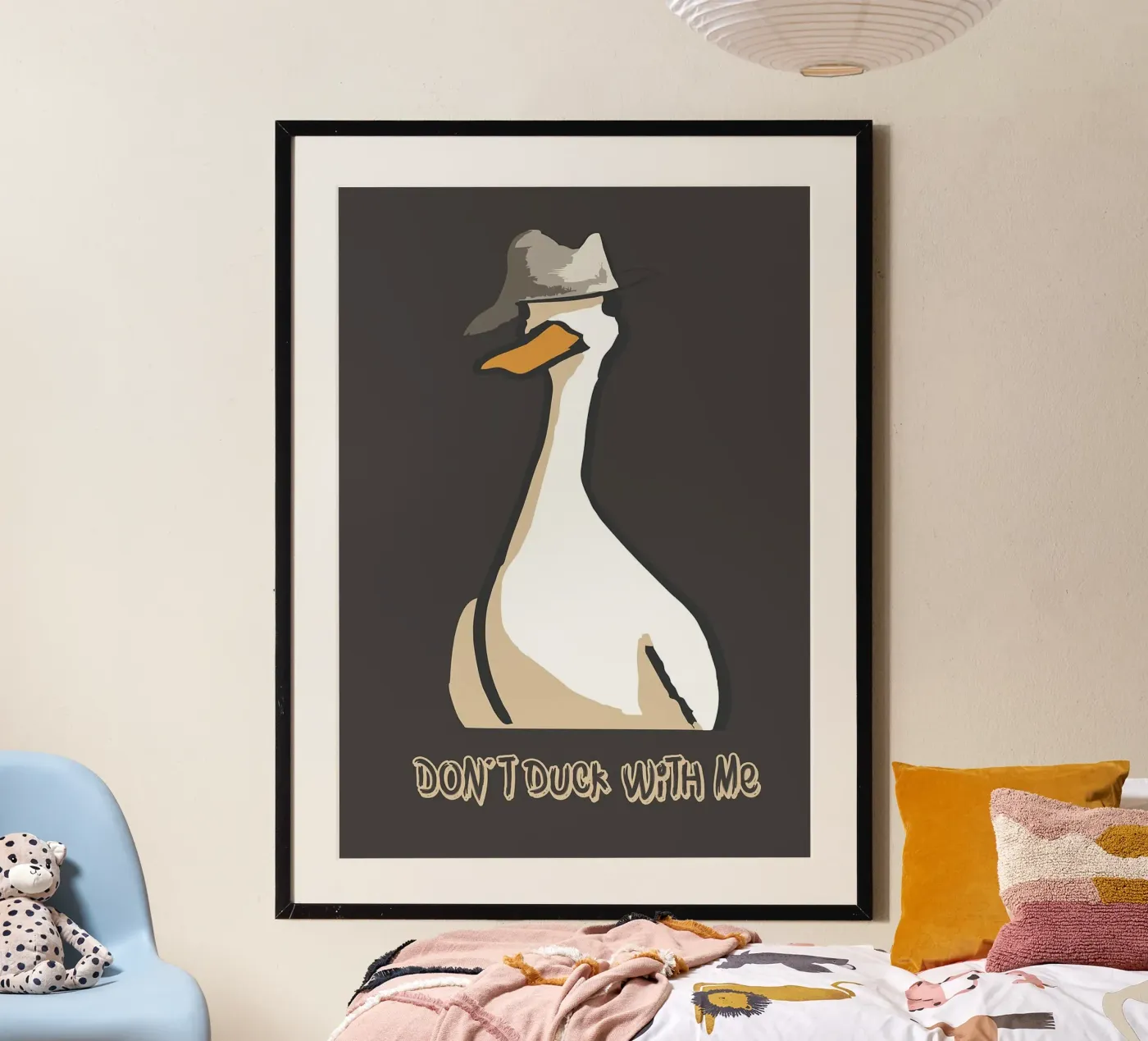 Anatra con cappello poster da Brandi N Huskey