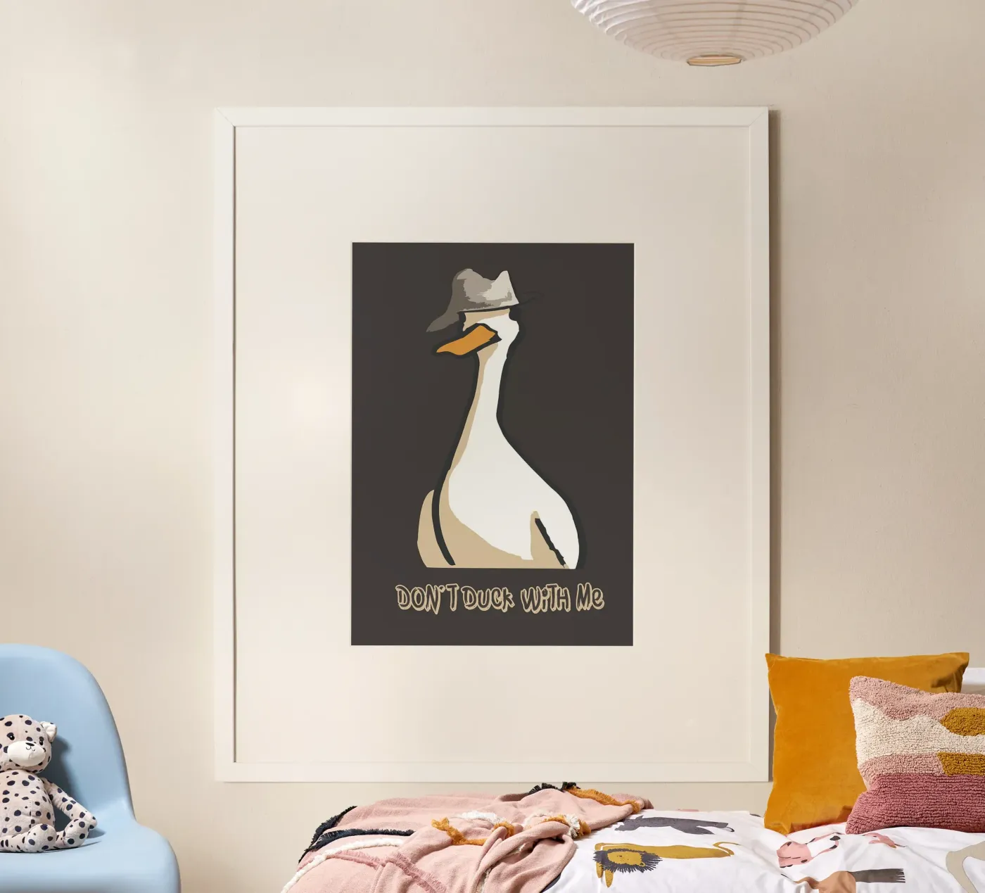 Anatra con cappello poster da Brandi N Huskey