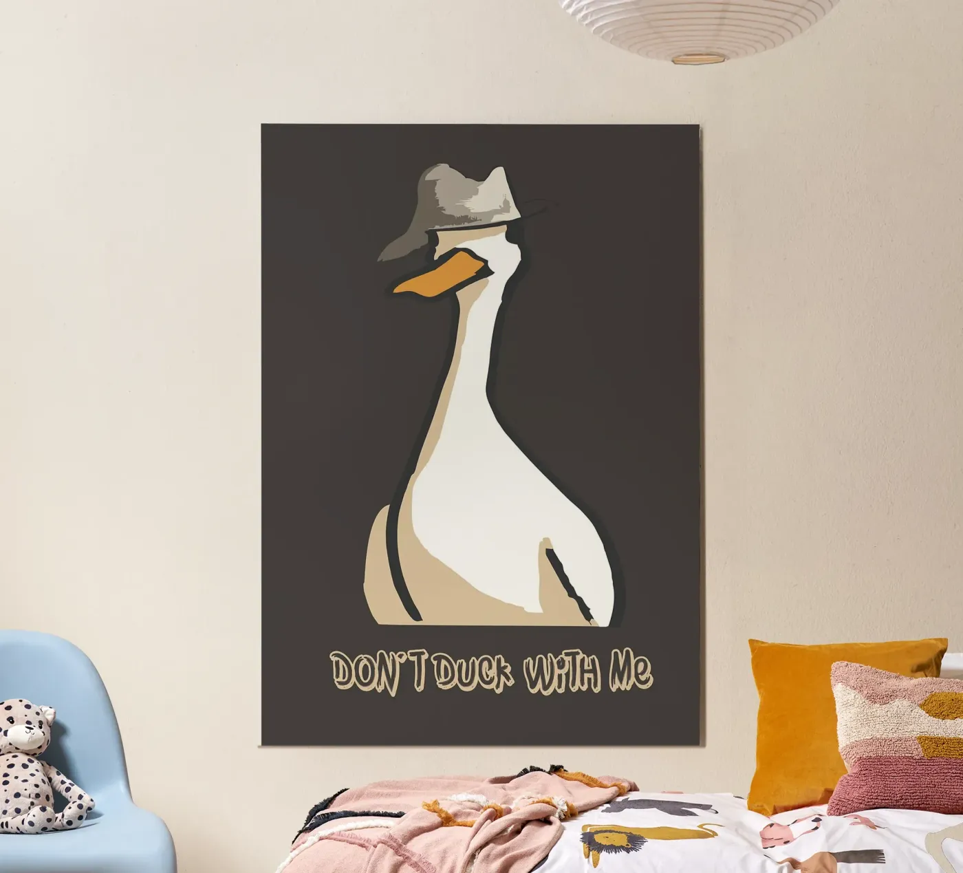 Anatra con cappello poster da Brandi N Huskey