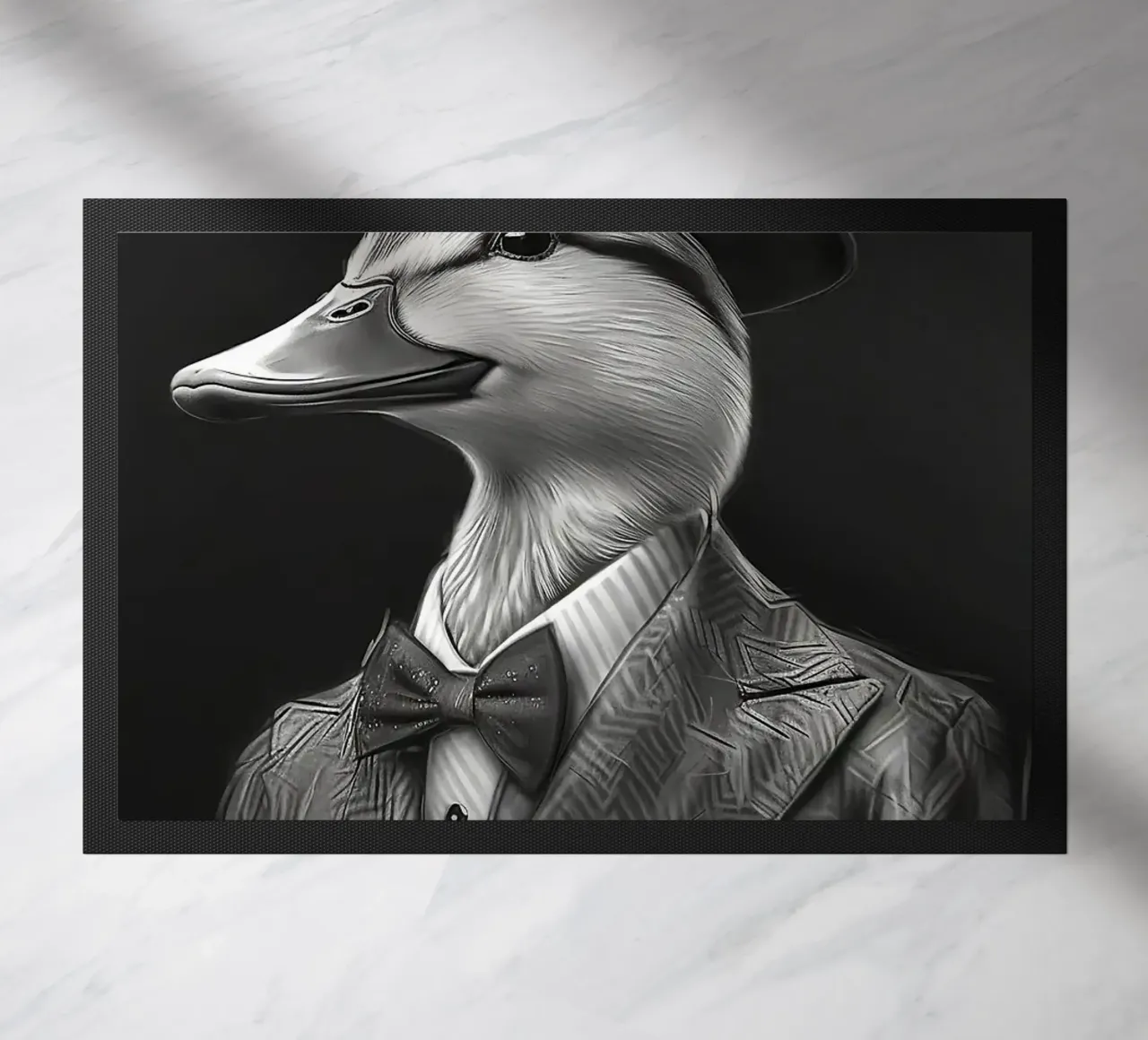 Anatra fredda in abito e berretto zerbino da Brandi N Huskey