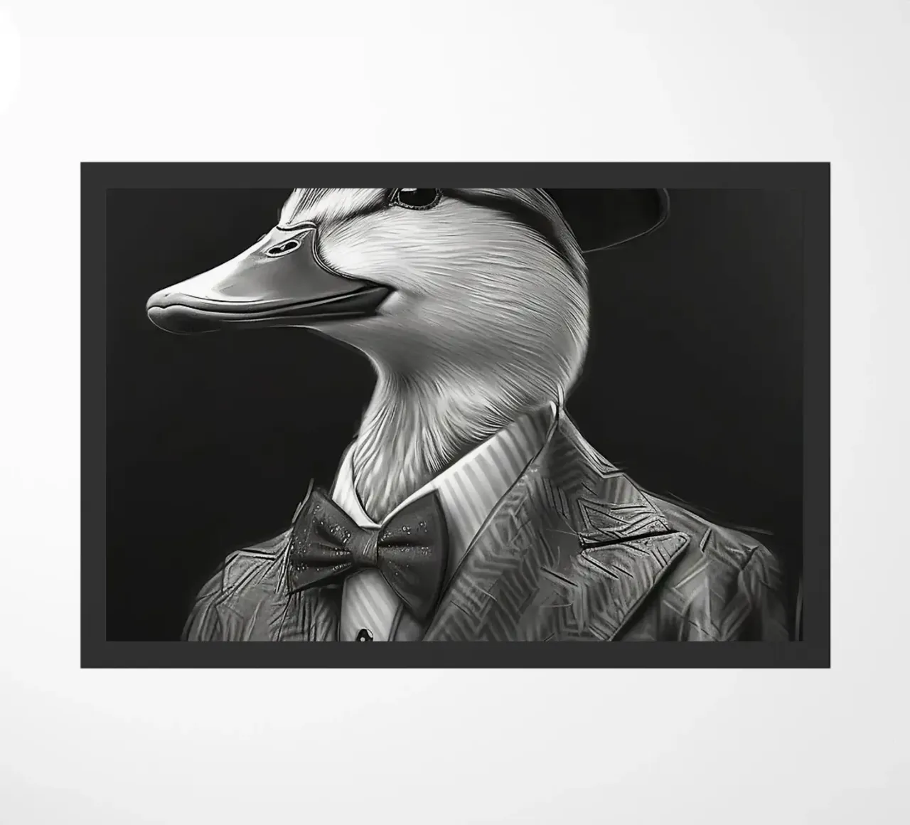 Anatra fredda in abito e berretto zerbino da Brandi N Huskey