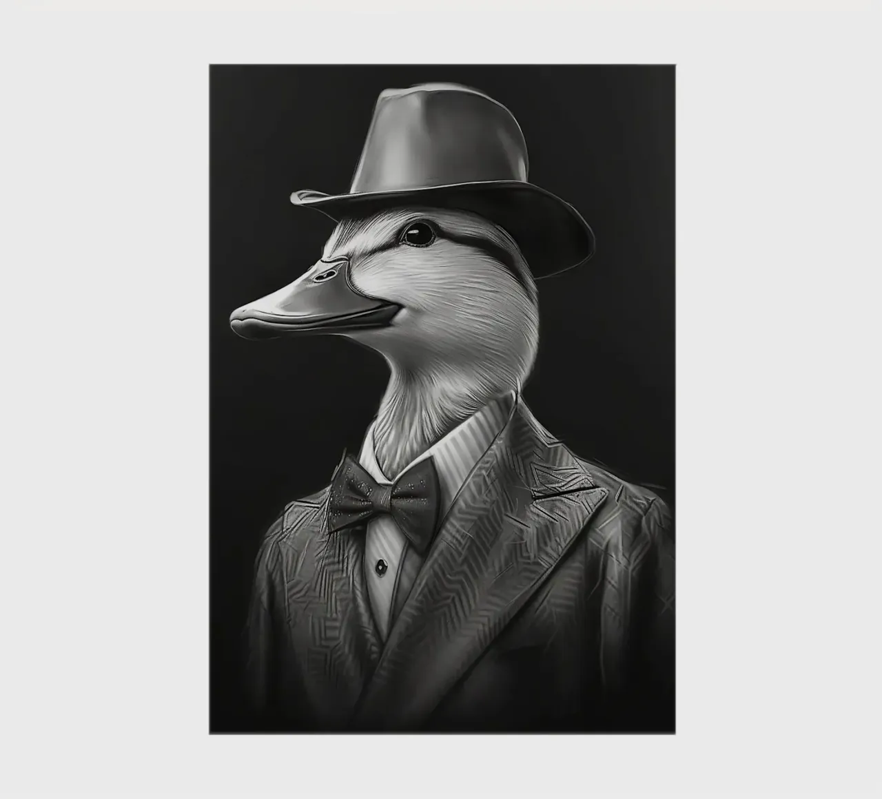 Cool Duck in Suit and Cap notebook by Brandi N Huskey