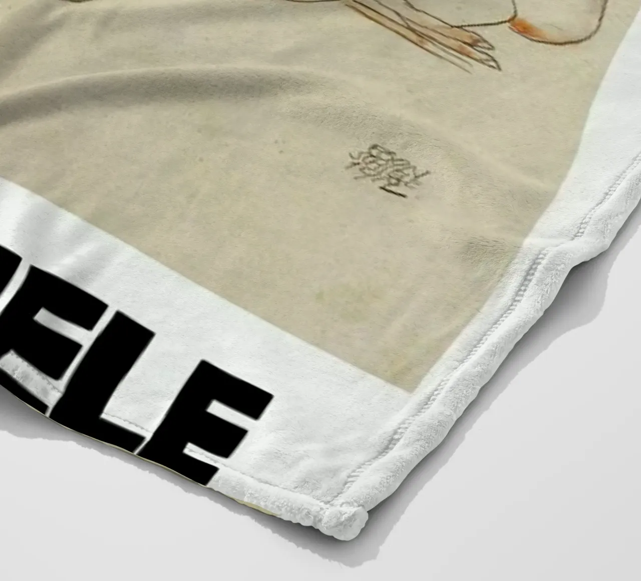 Schiele - Two Friends II coperta in pile da Vintage by JUNIQE