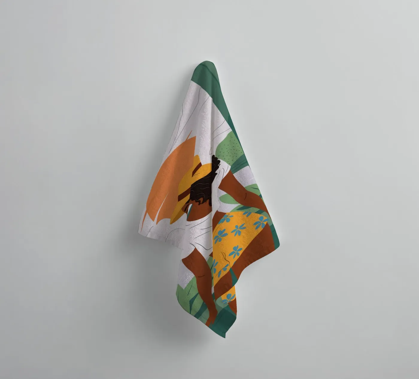 Sun Hat Window View towel by Pale Aura