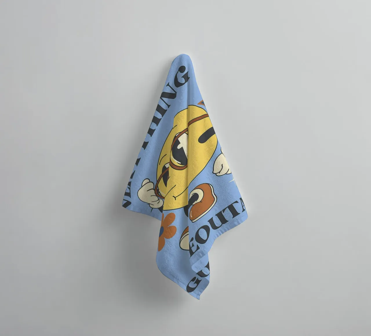 Everything is Figureoutable Motivation Icon Face towel by oneroad