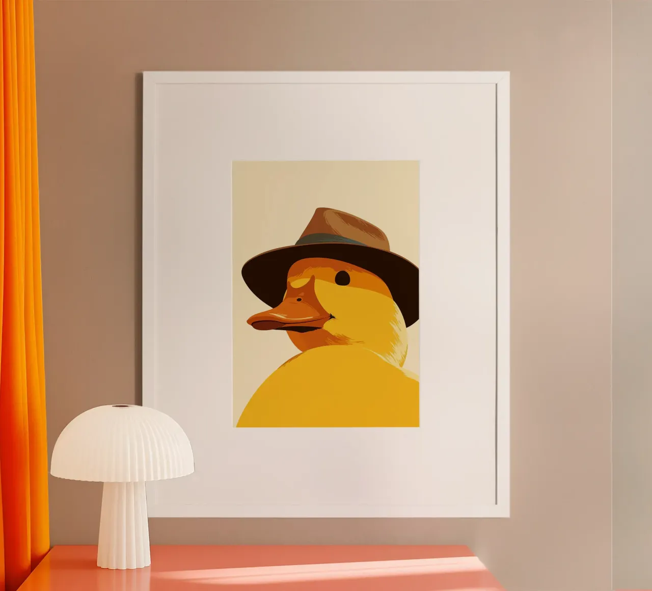 Anatroccolo in Fedora Divertente arte minimalista poster da Brandi N Huskey