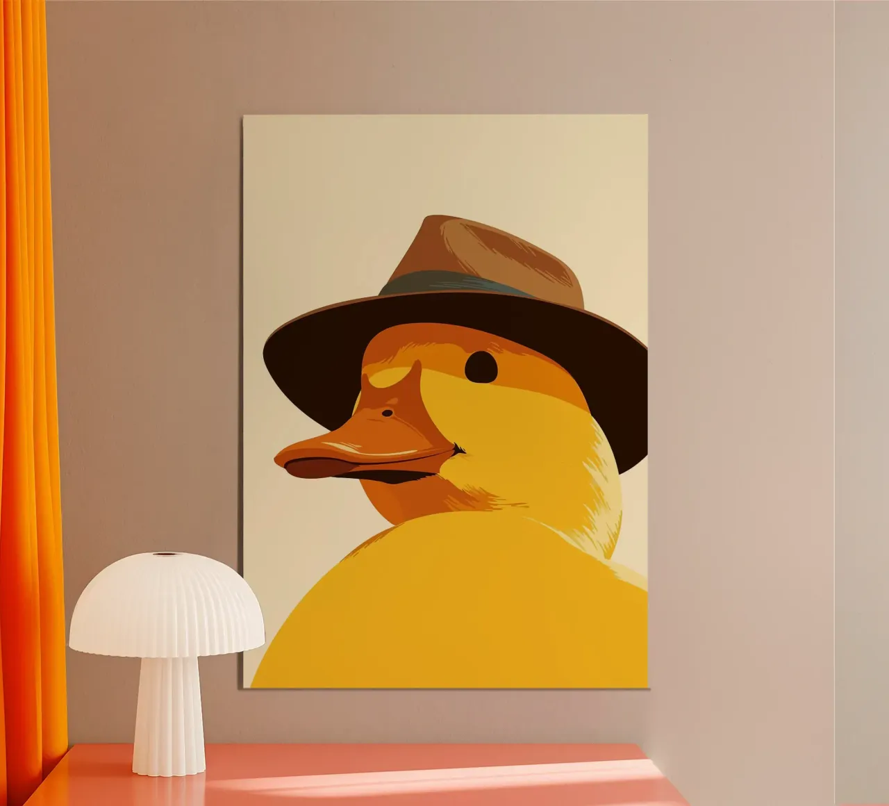 Anatroccolo in Fedora Divertente arte minimalista poster da Brandi N Huskey