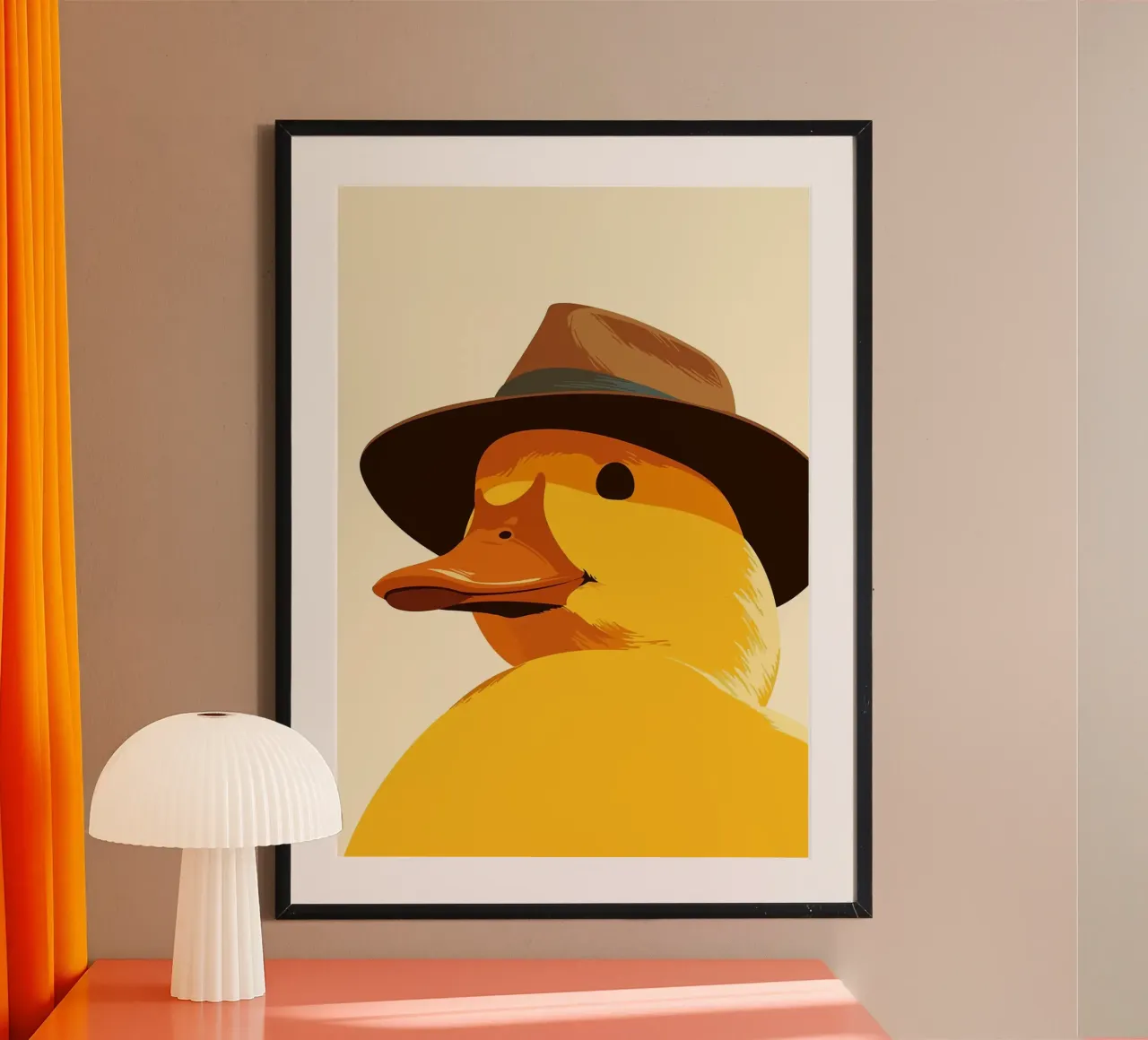 Anatroccolo in Fedora Divertente arte minimalista poster da Brandi N Huskey