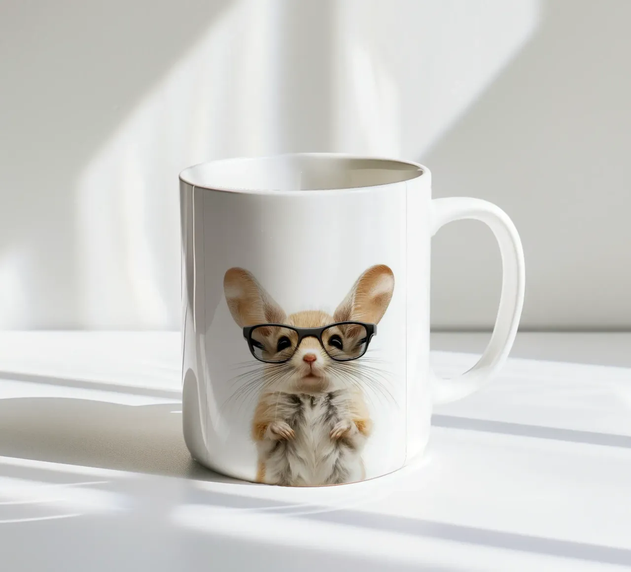 Jerboa Gobi con occhiali tazza in ceramica da Brandi N Huskey
