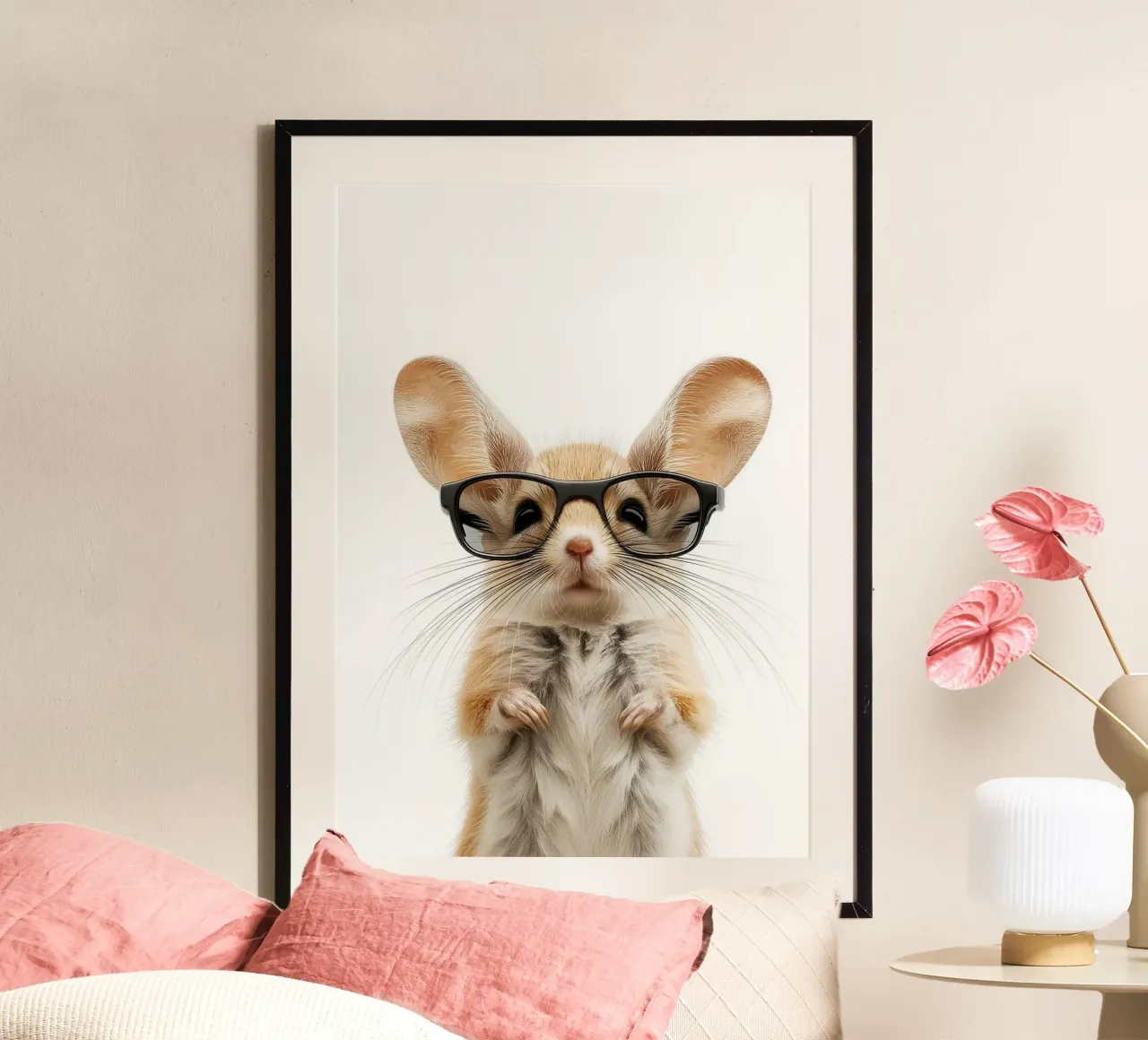 Jerboa Gobi con occhiali carta hahnemühle da Brandi N Huskey