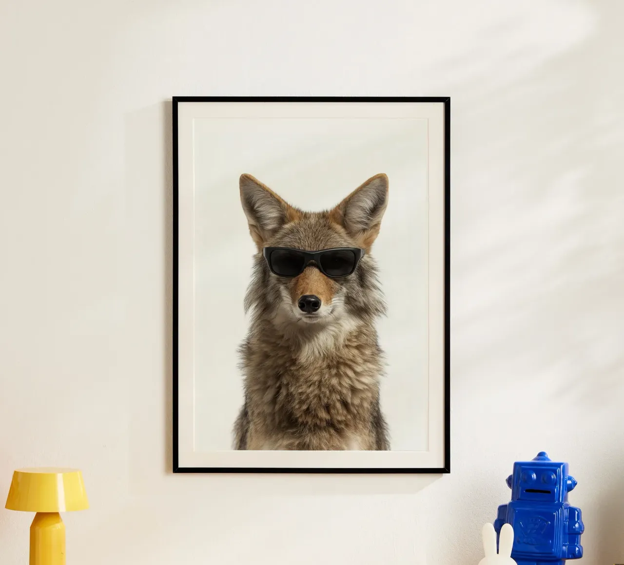 Coyote cool con occhiali da sole poster con telaio in alluminio da Brandi N Huskey