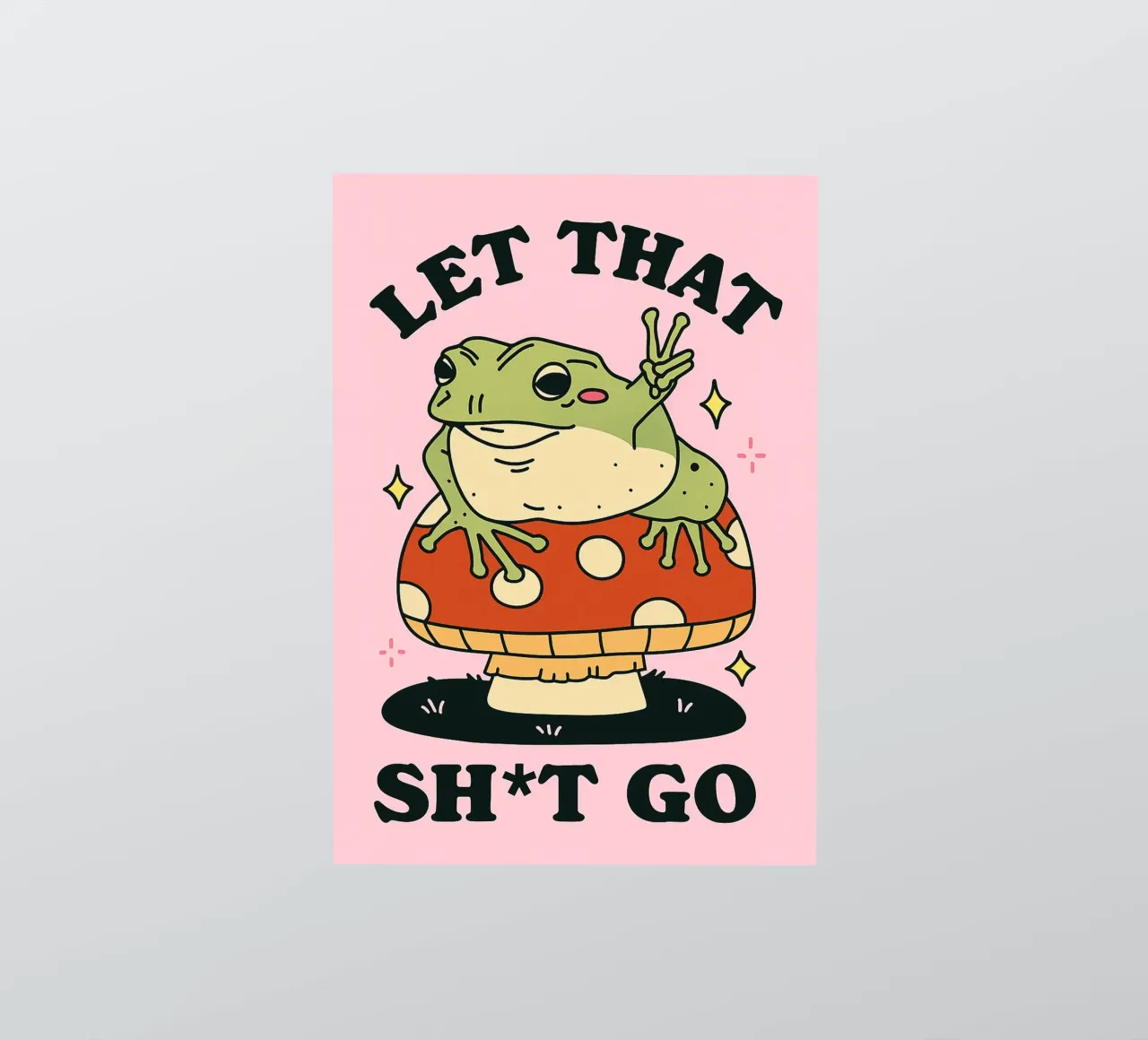 Frog Let That Shit Go sticker by oneroad